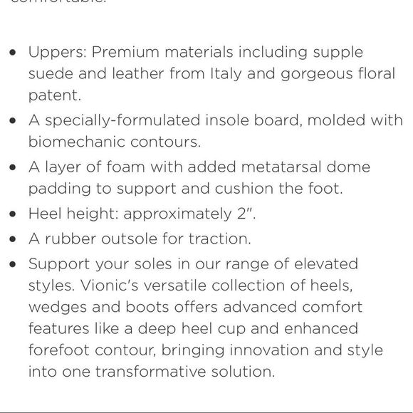 Vionic Black Josie Kitten Heel Leather Pumps Size 9/41 - Picture 3 of 12